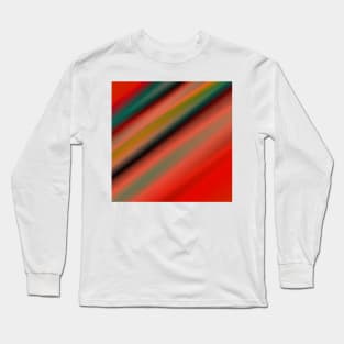 RED BLACK GREEN ABSTRACT TEXTURE Long Sleeve T-Shirt